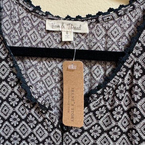 Irene’s Story Boho Floral Print Knee Length Dress - Picture 3 of 9